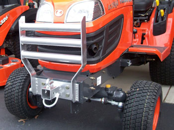 Grill Guard Receiver Hitch Combo for Kubota BX Series Tractors